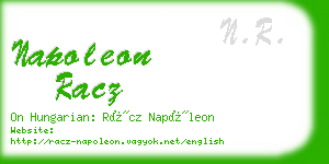 napoleon racz business card